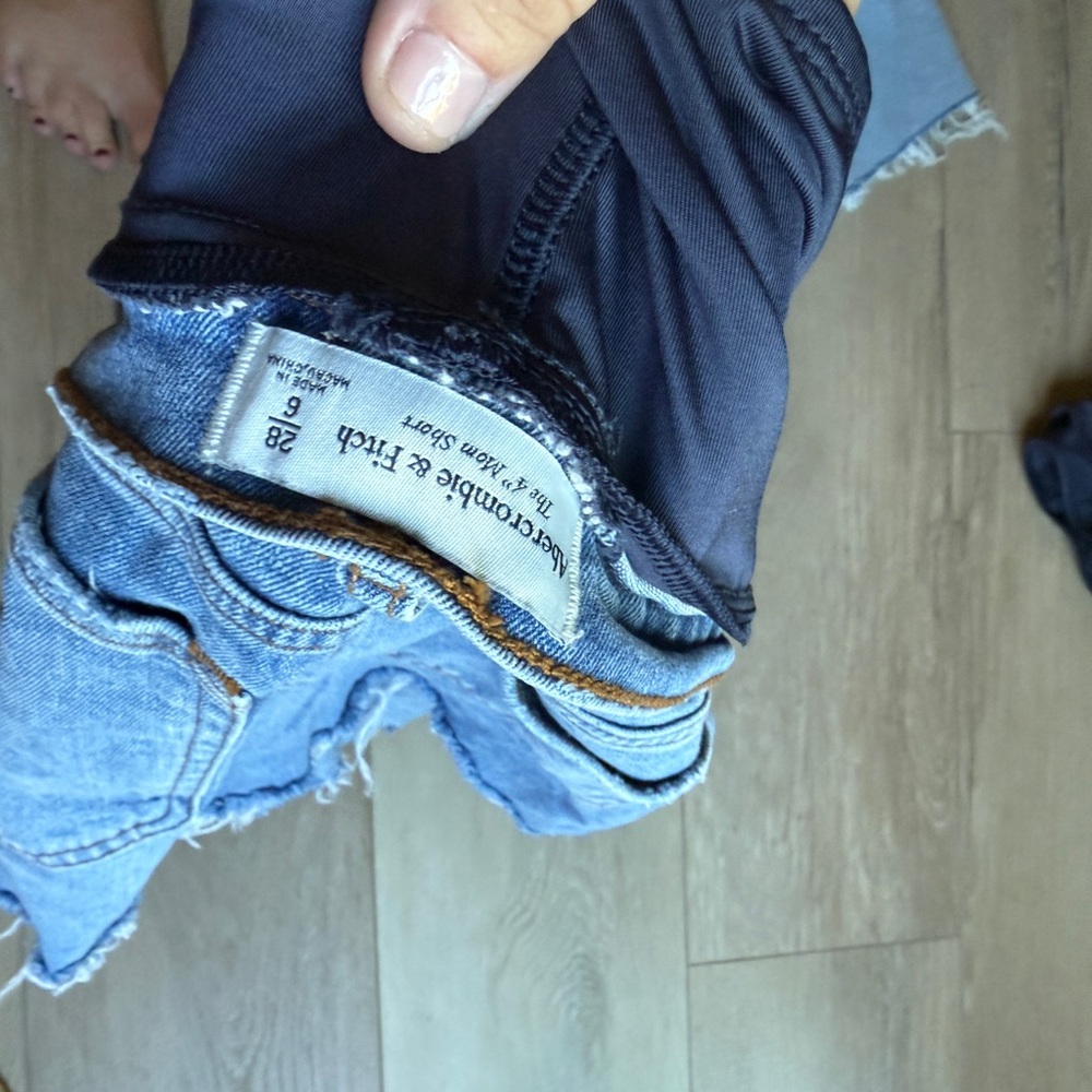 Abercrombie & Fitch Light Blue Denim Shorts